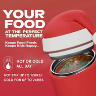 Asobu Foodie Holiday Kids Insulated Food Jar 20oz Santa