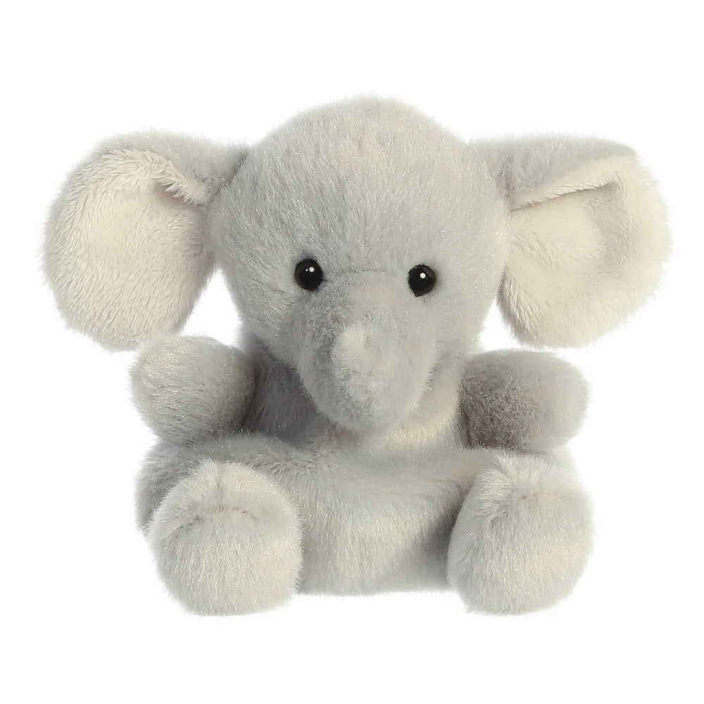 Aurora Palm Pals Stomps elephant plush, 5-inch grey stuffed animal toy