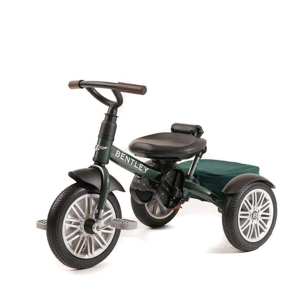 Bentley Trike 6-in-1 V2 Spruce Green toddler ride-on with pedals and three wheels