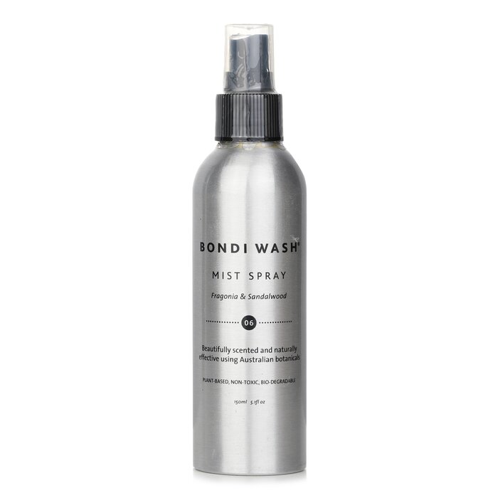 Bondi Wash Mist Spray 150 ml silver bottle with spray cap, ready to mist Fragonia & Sandalwood.