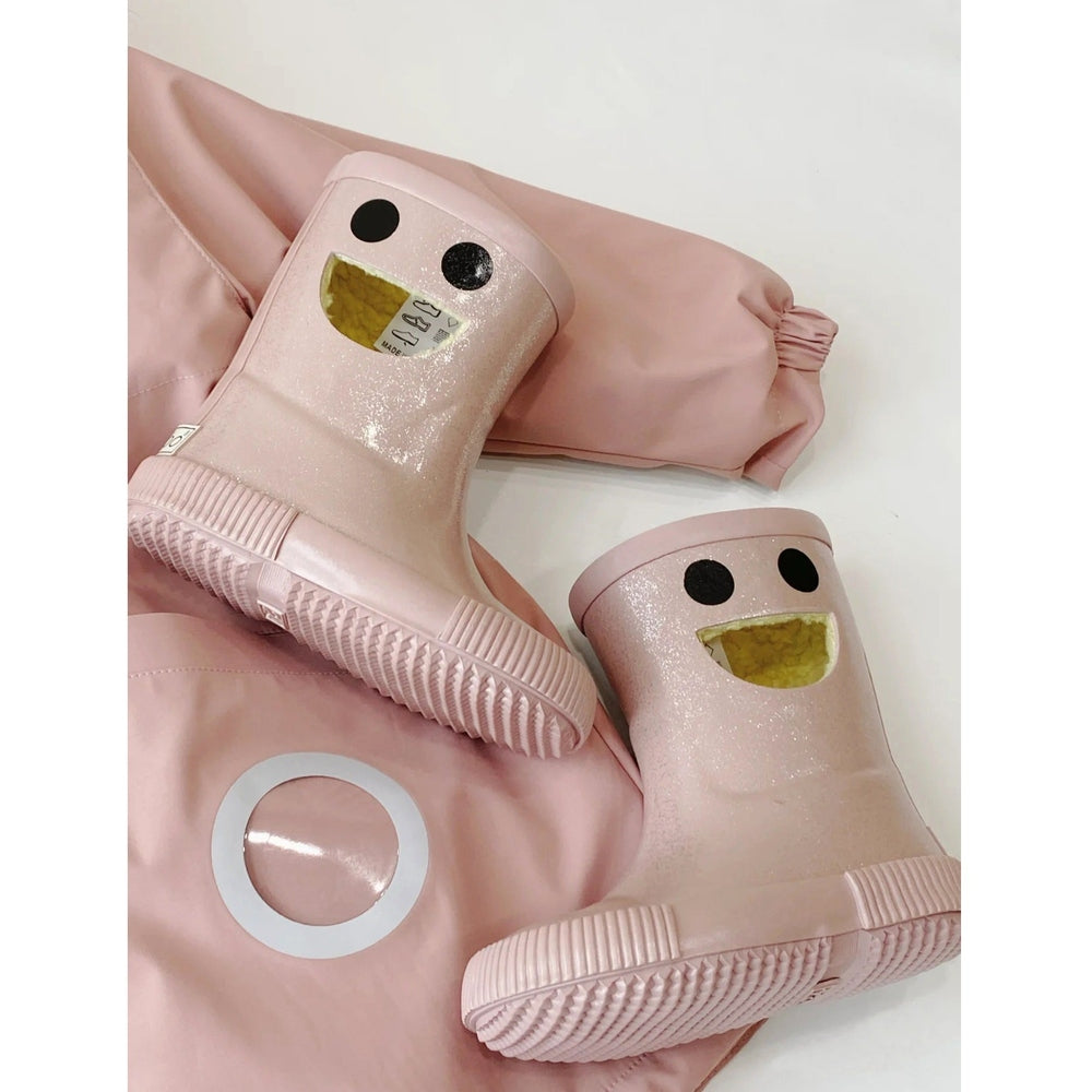 Boxbo Wistiti Fleece Lined Rainboots Glitter Pink