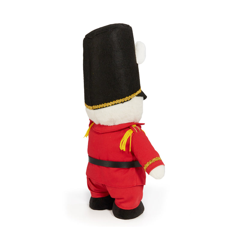Bunnies By The Bay 13in plush toy soldier bunny in red uniform with tall black hat