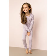 Coccoli Kid Long Sleeve Cotton TENCEL⢠Modal Pyjamas Lavender Fog Jersey