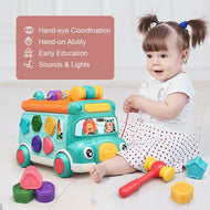 Cute Stone Multifunctional Bus Toys