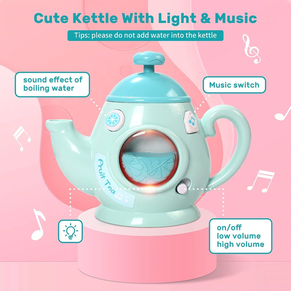 Cute Stone Tea Party Pretend Play Set