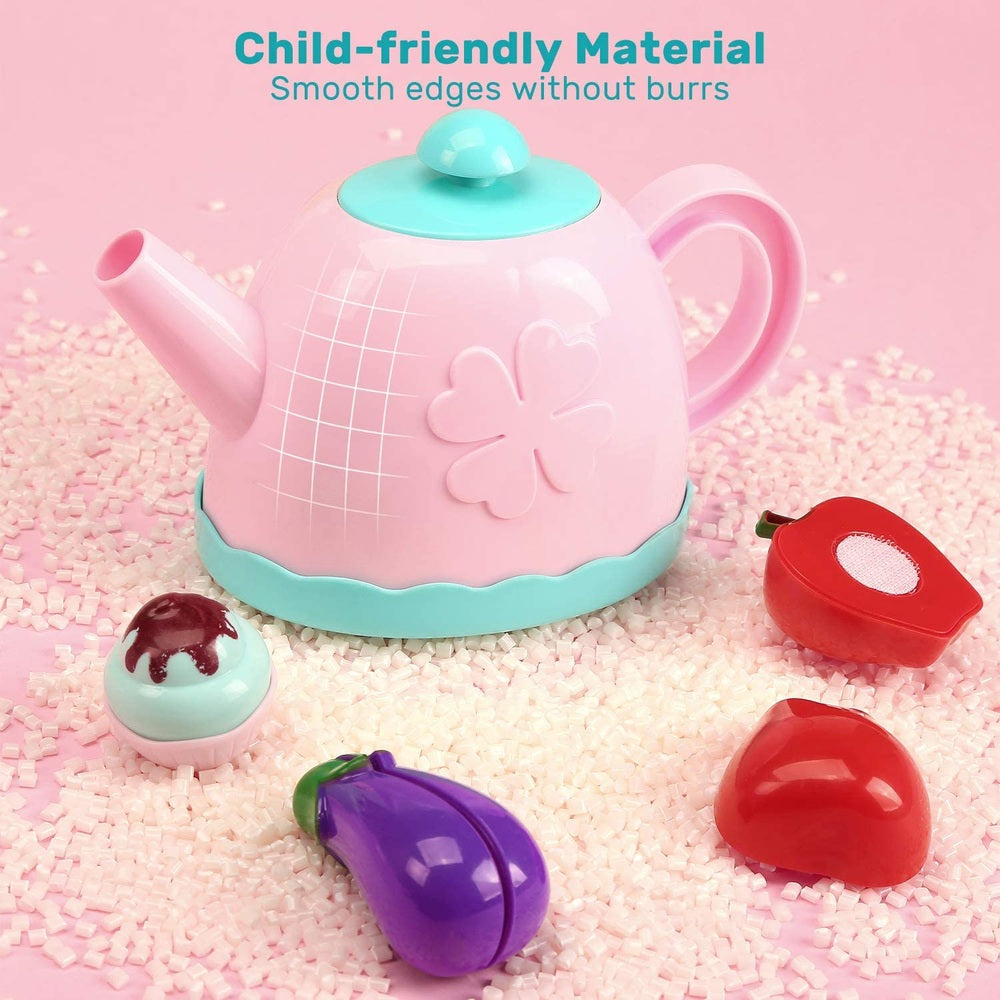Cute Stone Tea Party Pretend Play Set