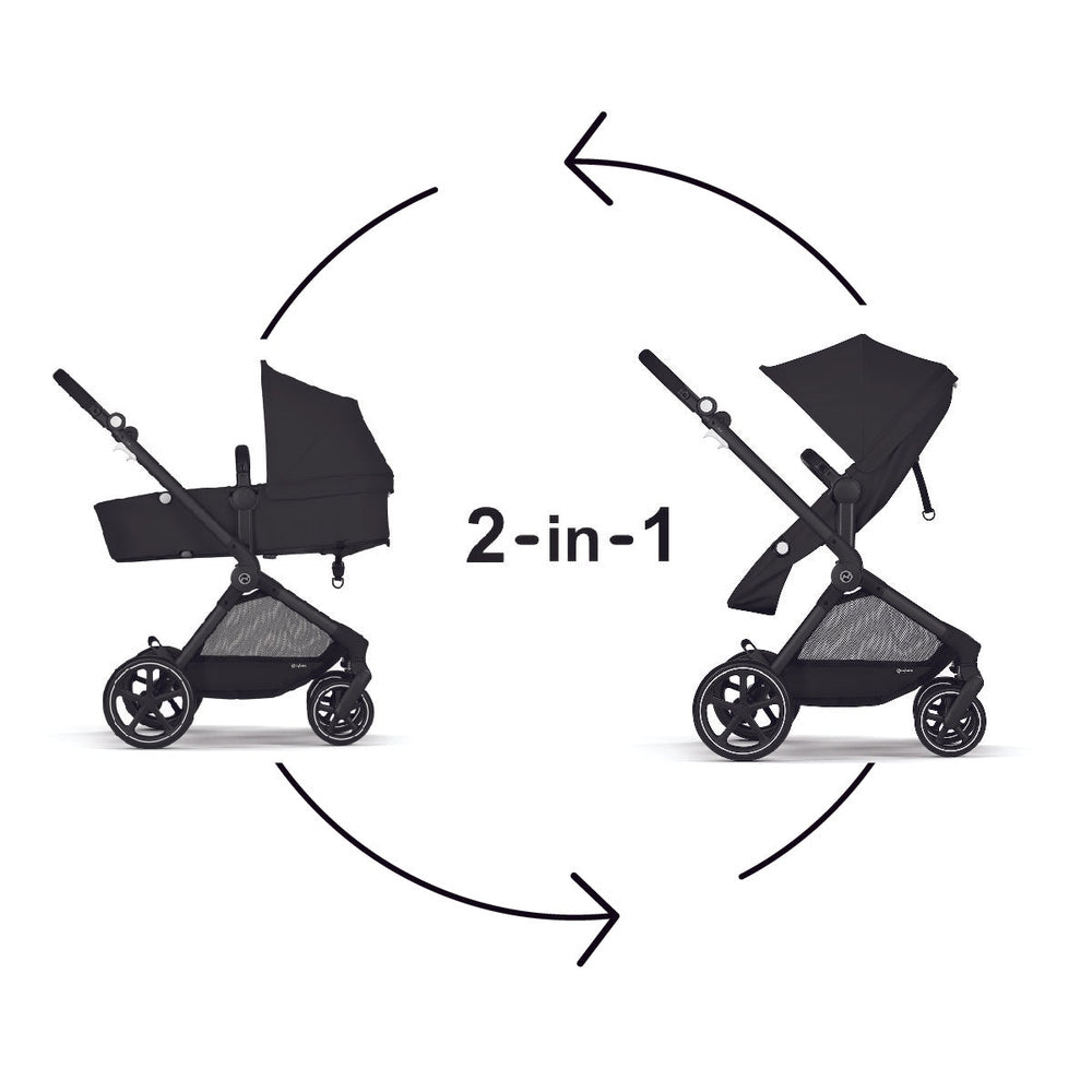 Cybex Eos 5-In-1 Travel System Stroller + Lightweight Aton 2 Infant Car Seat With Sensor Safe