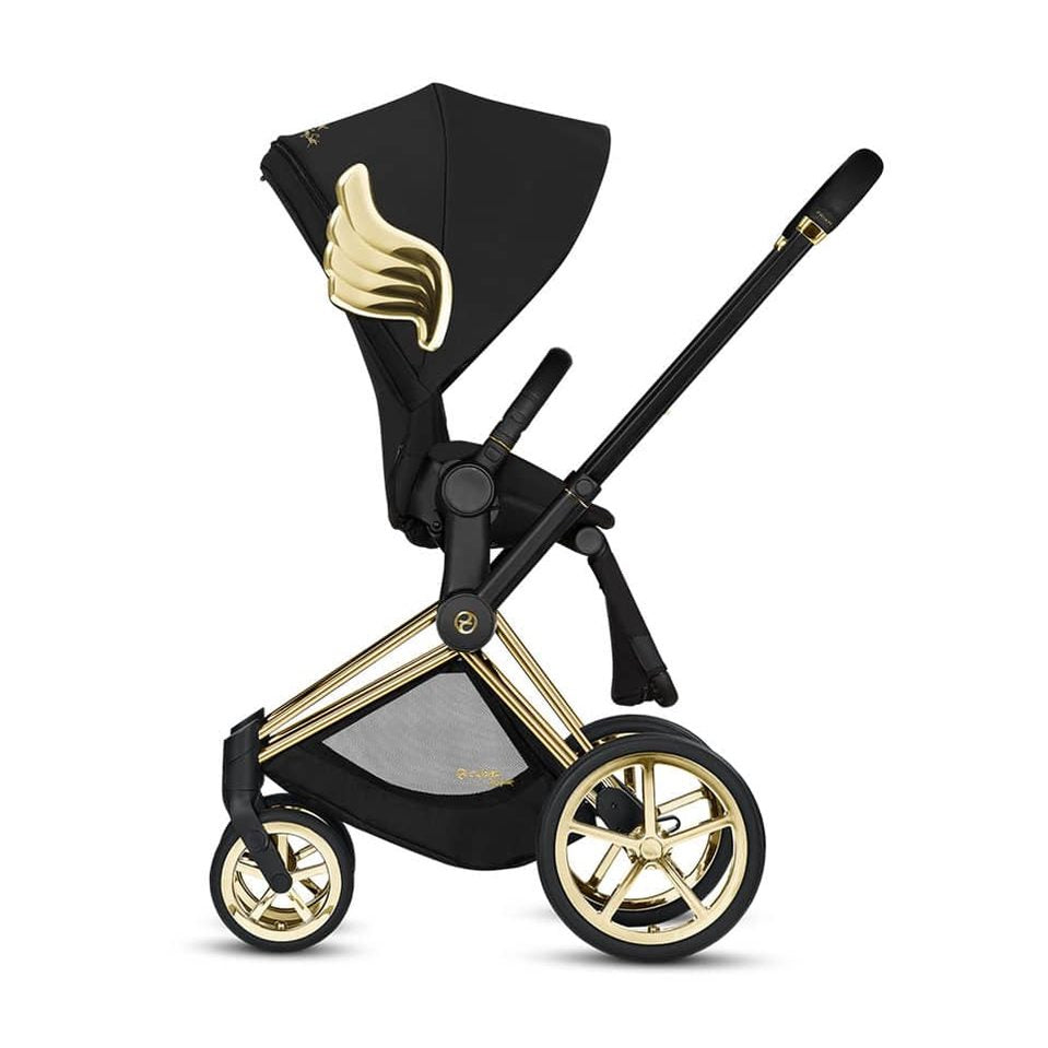CYBEX Priam stroller Jeremy Scott Wings in black with gold wing accents