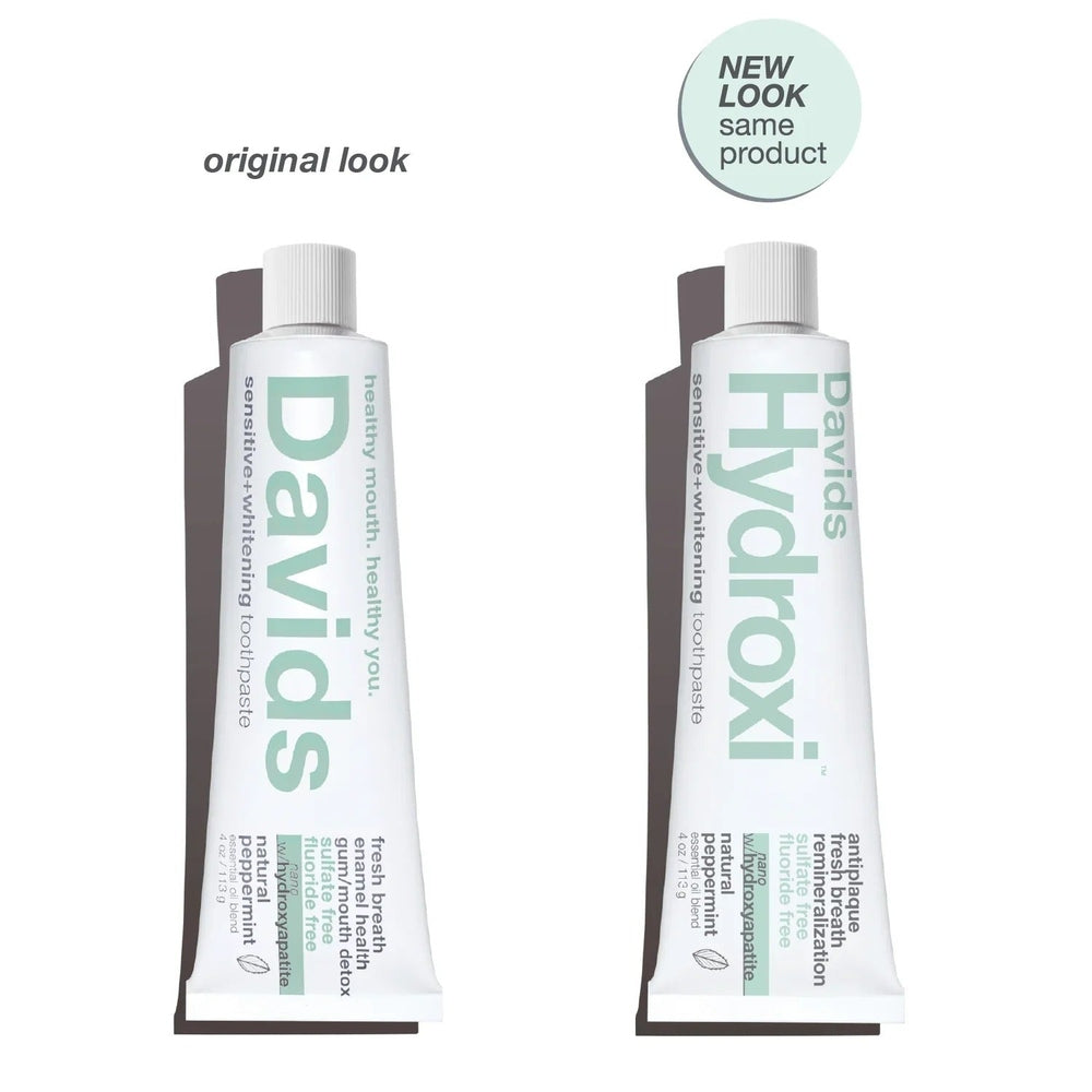 Davids Toothpaste Sensitive & Whitening Fluoride Free Peppermint