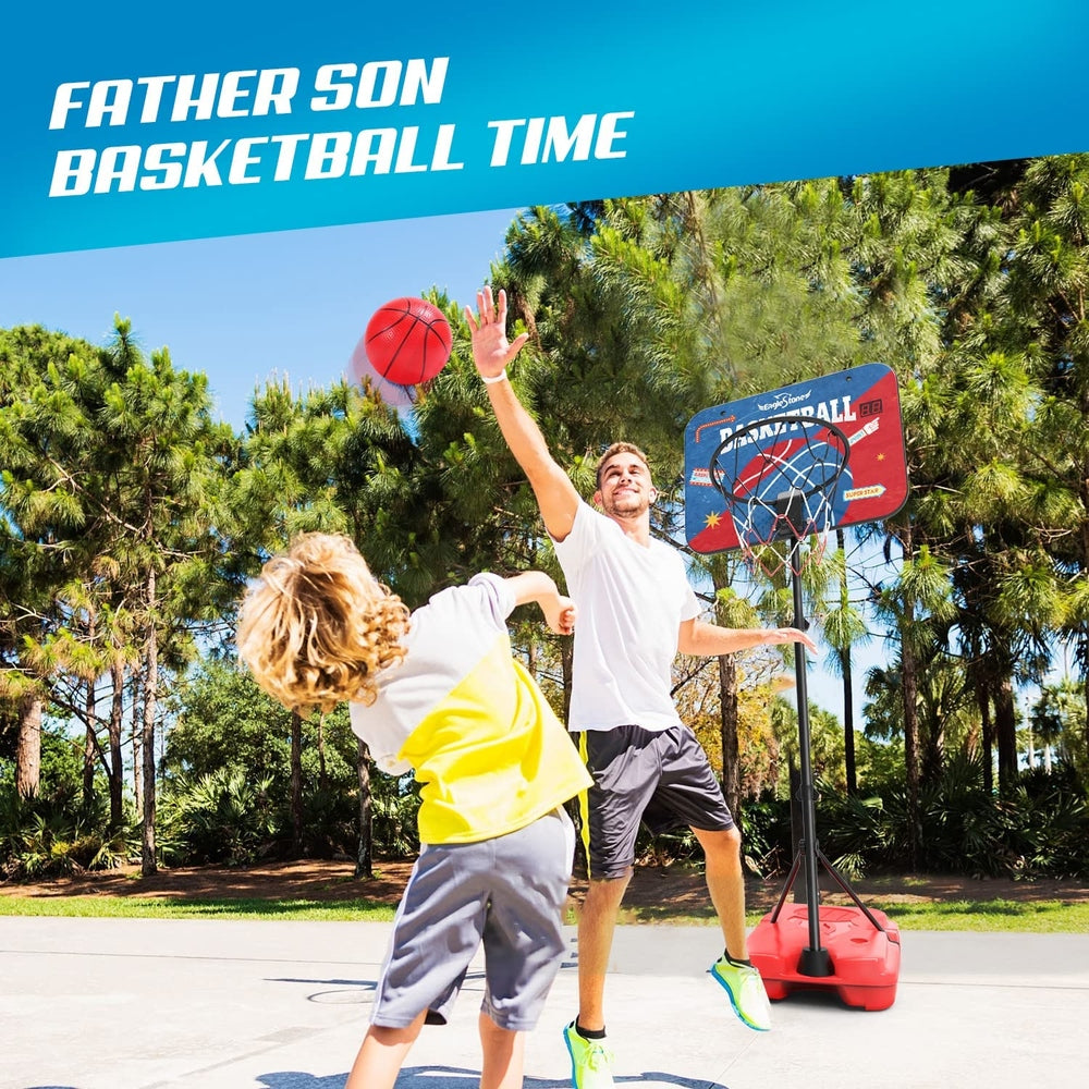 Eagle Stone Kids Basketball Hoop Set Indoor & Outdoor