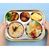 Edison Owl Dual Non-Slip Stainless Lunch Box With Pouch
