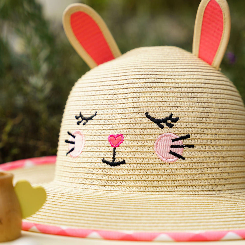Flapjackkids Kids Lifeguard Straw Hat Bunny
