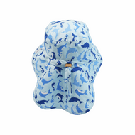 Flapjackkids Kids Sun Hat With Neck Cape Dolphin