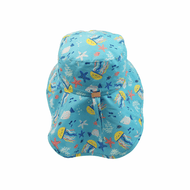 Flapjackkids Kids Sun Hat With Neck Cape Jellyfish
