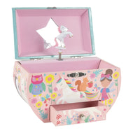 Floss And Rock Musical Jewelry Box Oval Shape Rainbow Fairy