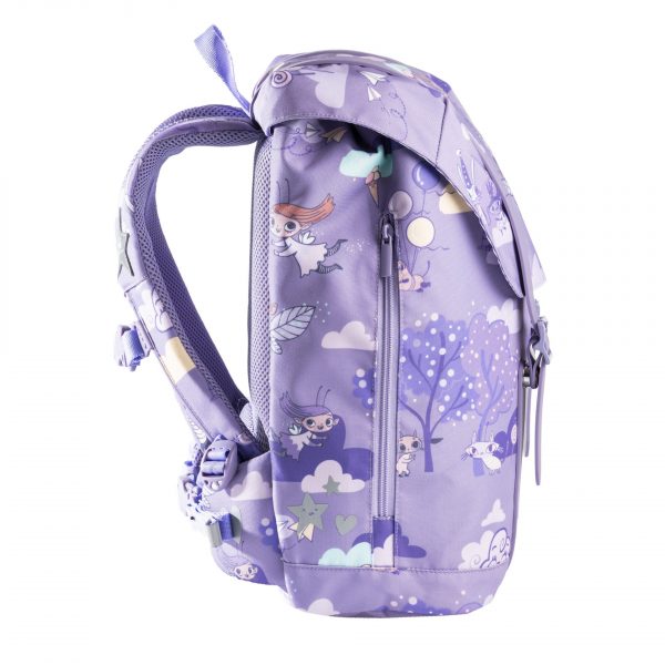 Frii Of Norway 22L school backpack in purple with Best Friends cartoon print