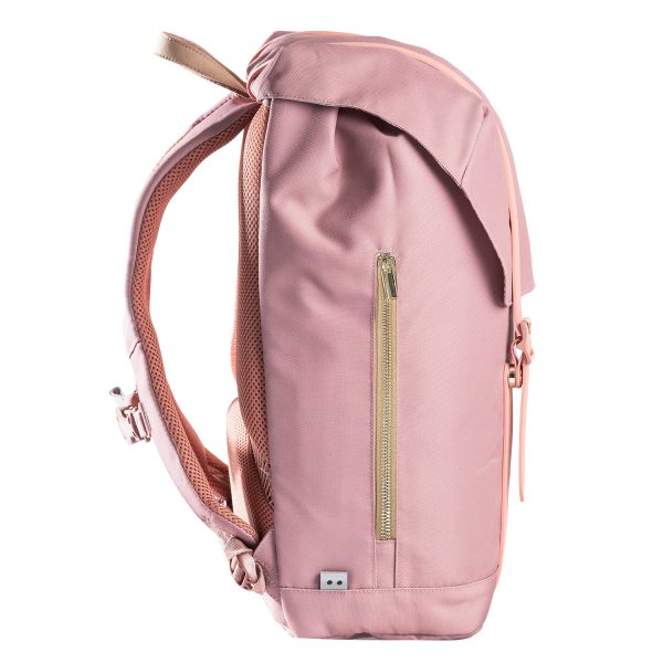 FRII OF NORWAY 30L dusty pink school backpack with gold zipper pocket