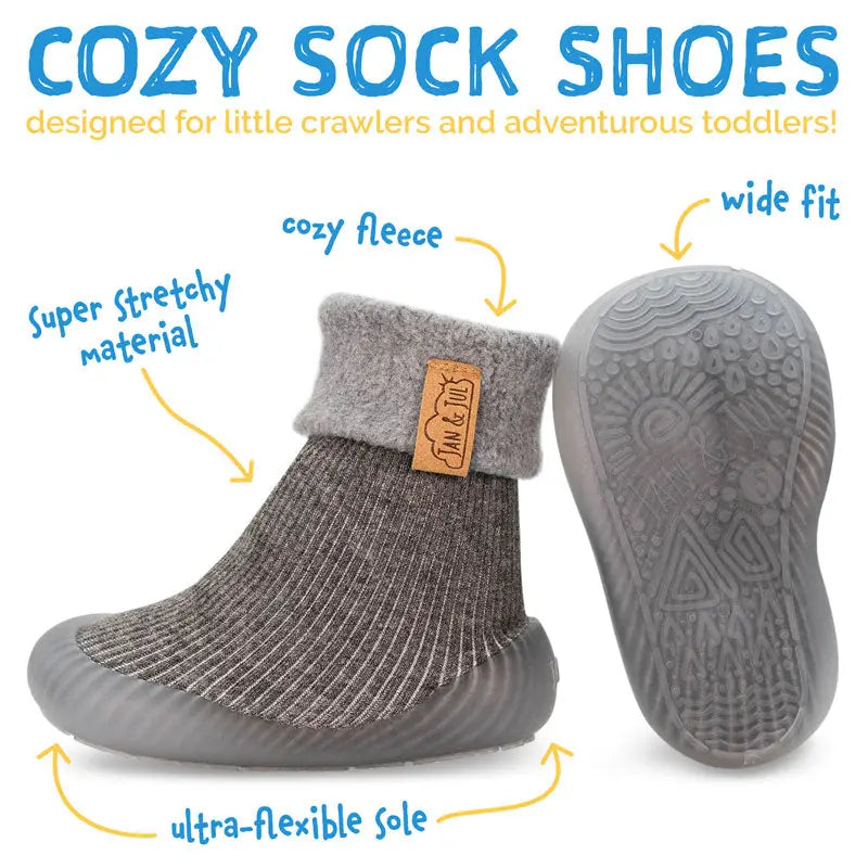 Jan & Jul Cozy Sock Shoes Oat