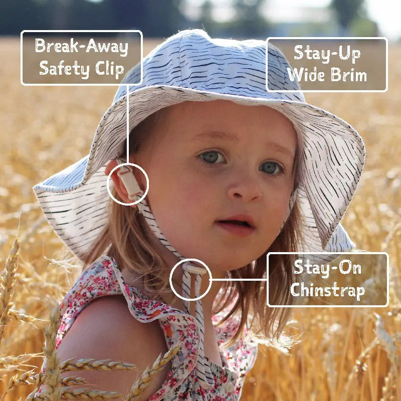 Jan & Jul Kids Cotton Floppy Hat Purple Daisy