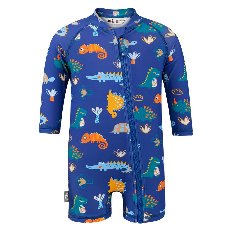 Jan & Jul Kids One Piece UV Sun Suit Dino Buddies