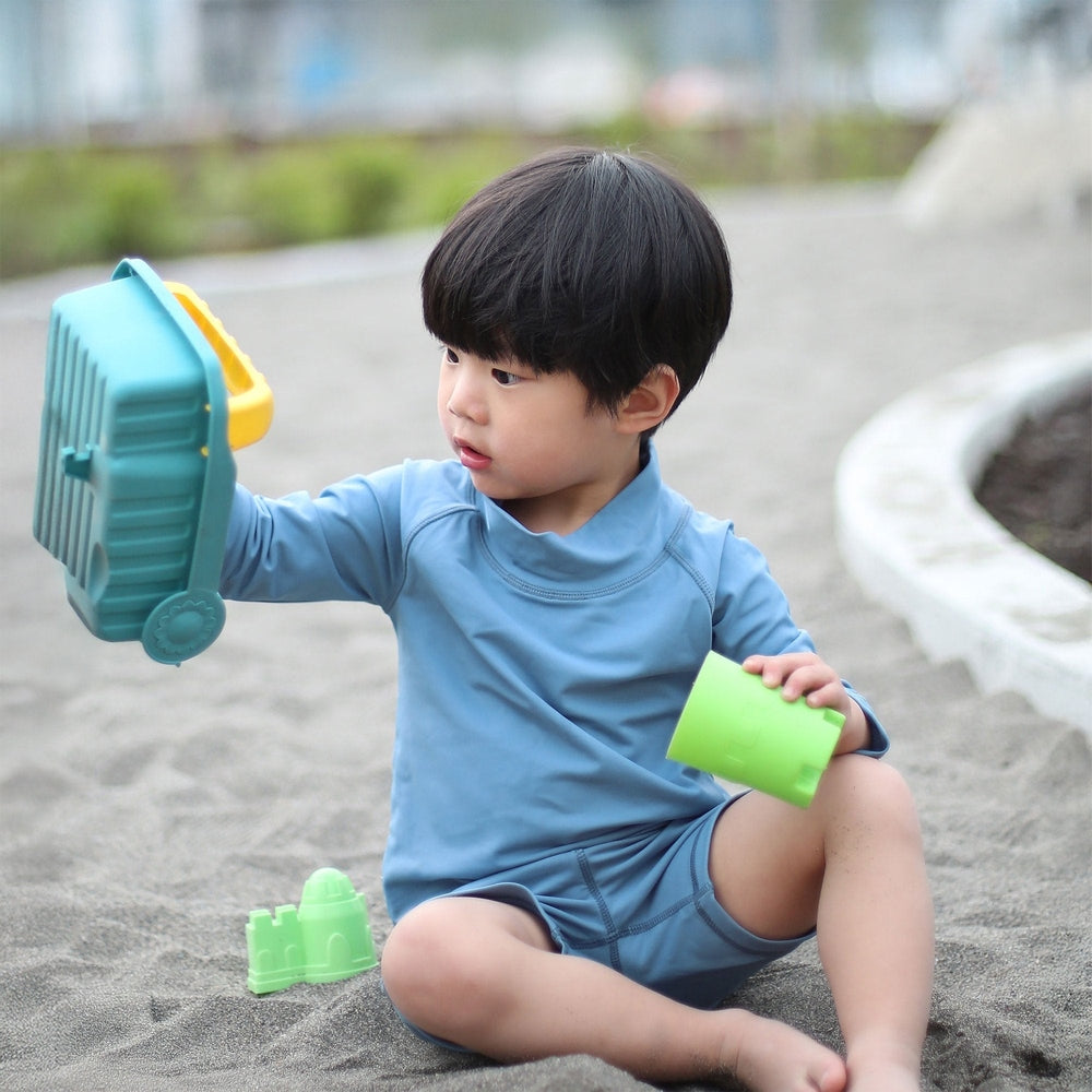 Jan & Jul Kids UV Rashguard Top Blue Grey
