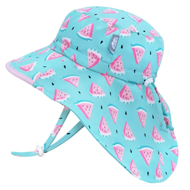 Jan & Jul Kids Water Repellent Adventure Hats Watermelon