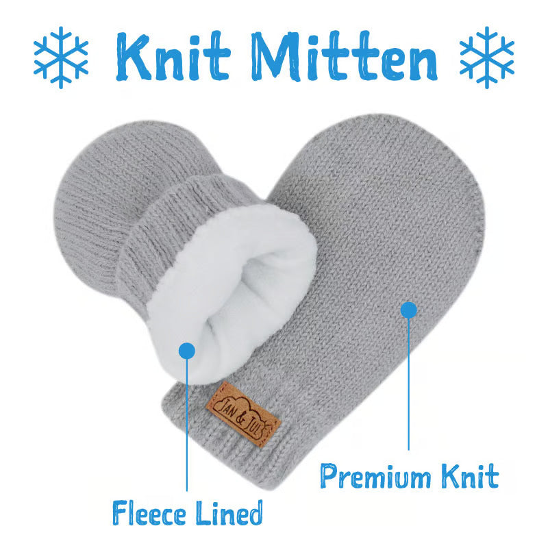 Jan & Jul Knit Mitten Dusty Pink