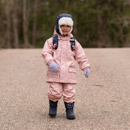Jan & Jul Waterproof Cozy Dry Rain Pants Pink Forest