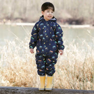 Jan & Jul Waterproof Cozy Dry Rain Suit Big Trucks