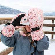 Jan & Jul Waterproof Toasty Dry Mitten Pink Rainbow