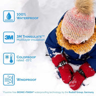 Jan & Jul Kids Waterproof Toasty Dry Mitten Hot Pink