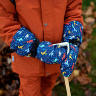 Jan & Jul Waterproof Toasty Dry Mitten Space Dinos
