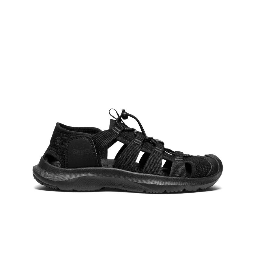 KEEN Women's Seanik H2 Sandal Black/Magnet with adjustable straps and rugged outsole.
