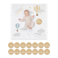 Lulujo Baby's 1St Year Milestone Blanket Notre Hymne À L’Amour