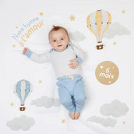 Lulujo Baby's 1St Year Milestone Blanket Notre Hymne À L’Amour