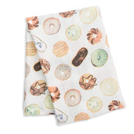 Lulujo Swaddle Blanket Bamboo Cotton-Donuts