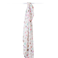 Lulujo Swaddle Blanket Bamboo Cotton-Ice Cream