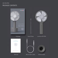 Lumena N9 Handheld Fan Pro Grey