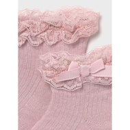 Mayoral Newborn Dress Socks Baby Rose Pink