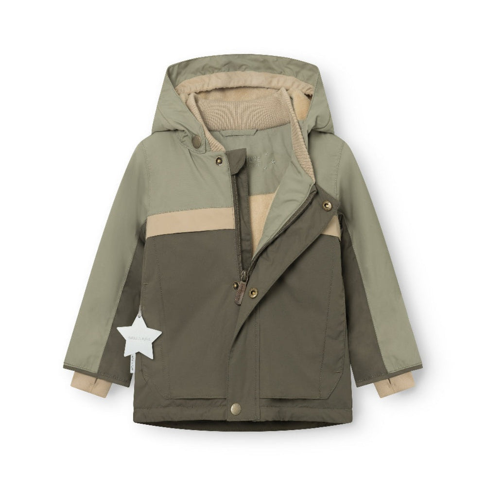 Mini A Ture Matwaldo Fleece Lined Winter Jacket Grs Tarmac Green