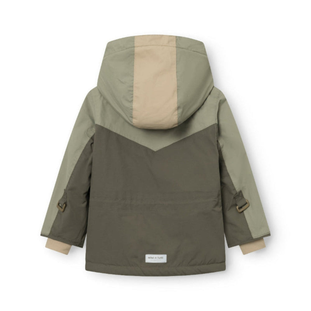 Mini A Ture Matwaldo Fleece Lined Winter Jacket Grs Tarmac Green