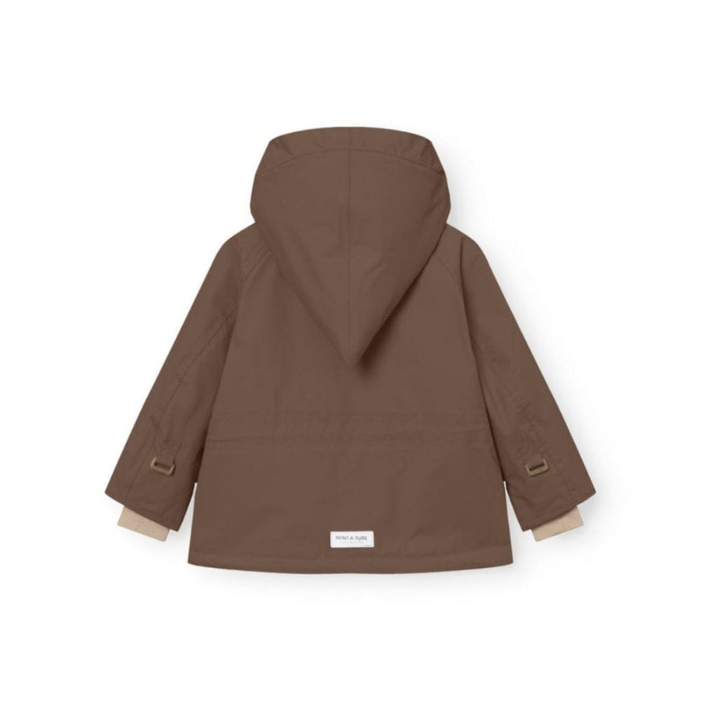 Mini A Ture Matwang Fleece Lined Winter Jacket Grs Chestnut Brown