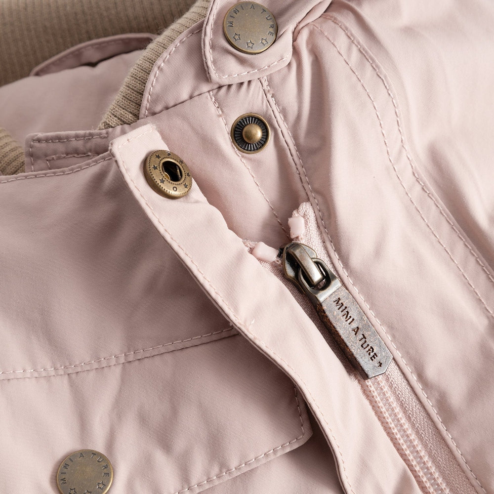 Mini A Ture Matwisti Fleece Lined Snowsuit Grs Cloudy Rose