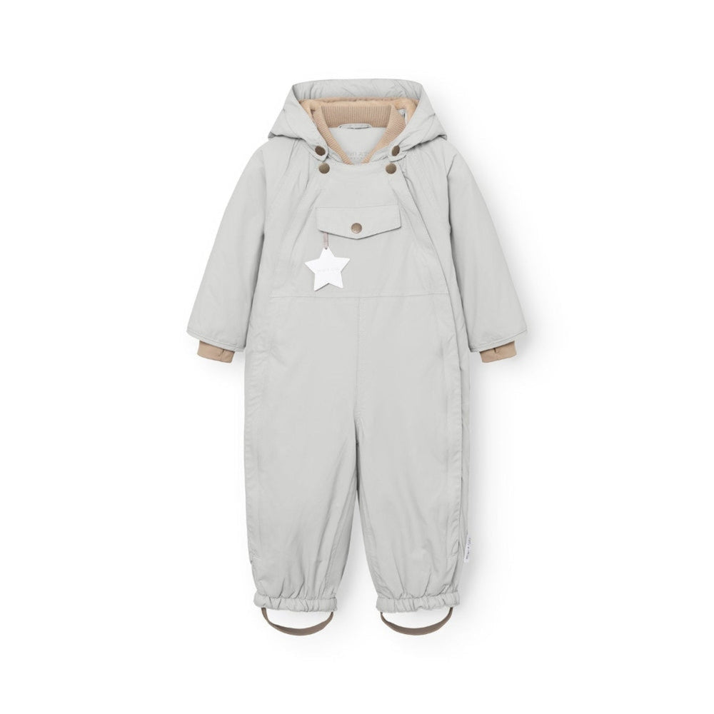 Mini A Ture Matwisti Fleece Lined Snowsuit Grs Puritan Grey