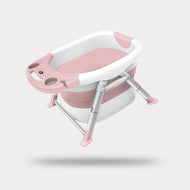 Nemibaby Foldable Baby/Toddler Multi-Function Bathtub Pink