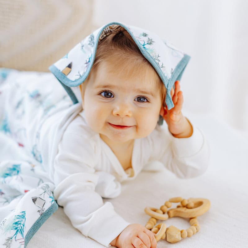 Nest Designs bamboo baby washcloth set, 3-pack in assorted colors