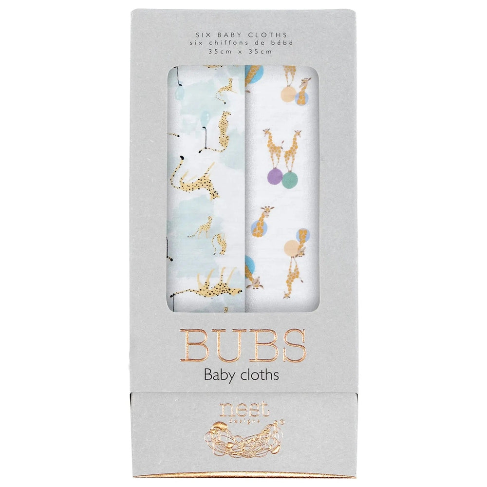 Nest Designs Bamboo Bubs Baby Washcloth Set (6 Pack)