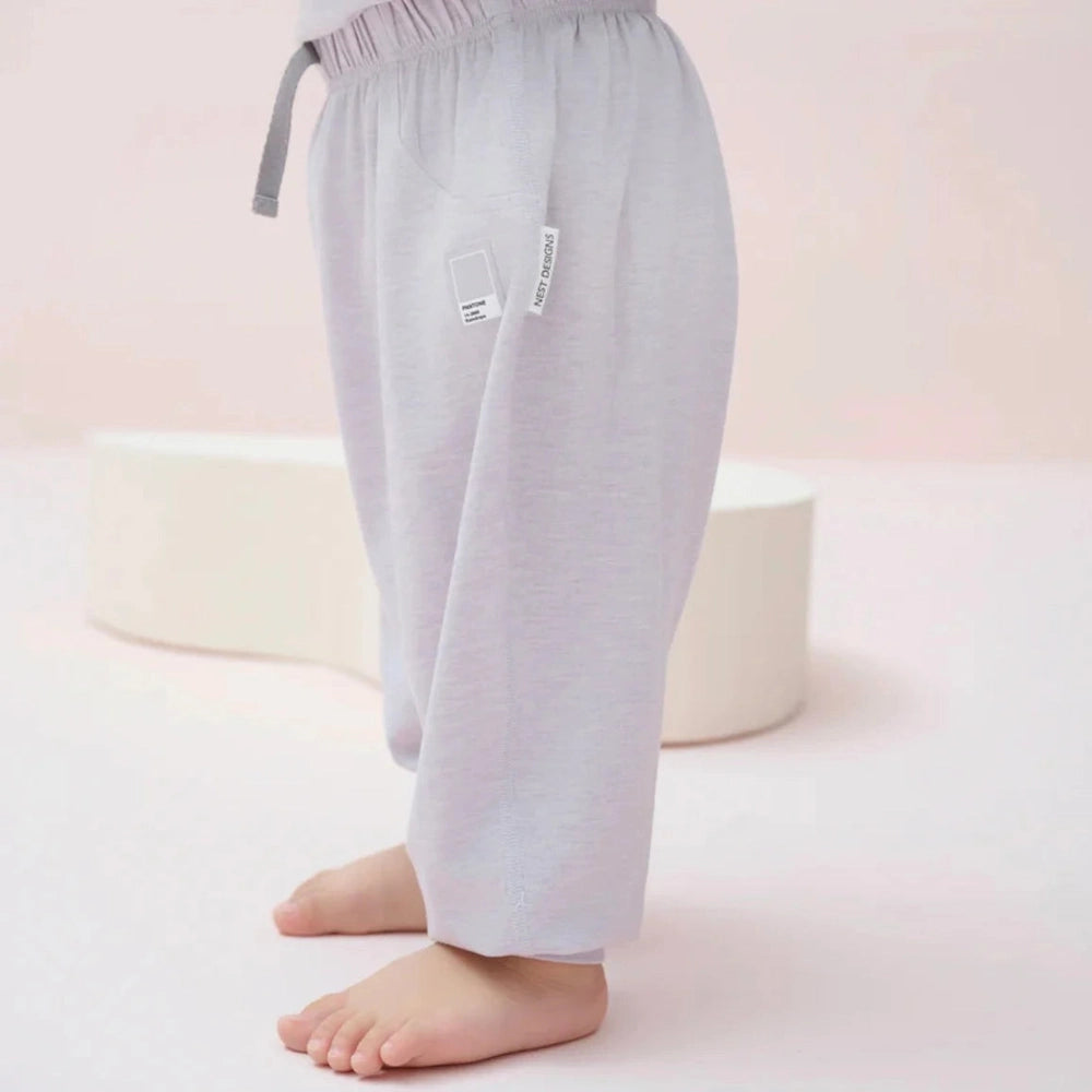 Nest Designs Bamboo Jersey Harem Pants Lavender Blue