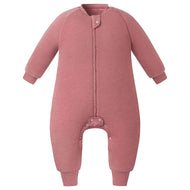 Nest Designs Bamboo Jersey Long Sleeve Footed Sleep Bag 2.5 Tog Pantone Faded Rose