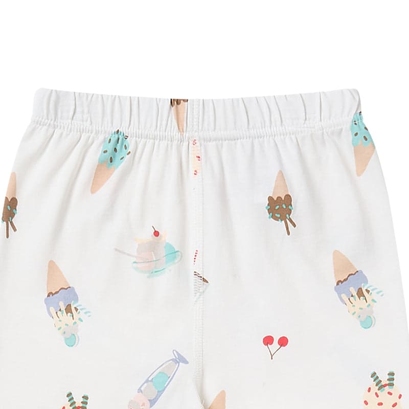 Nest Designs Bamboo Jersey Two-Piece Long Sleeve Pj Set Ice Cream Summer